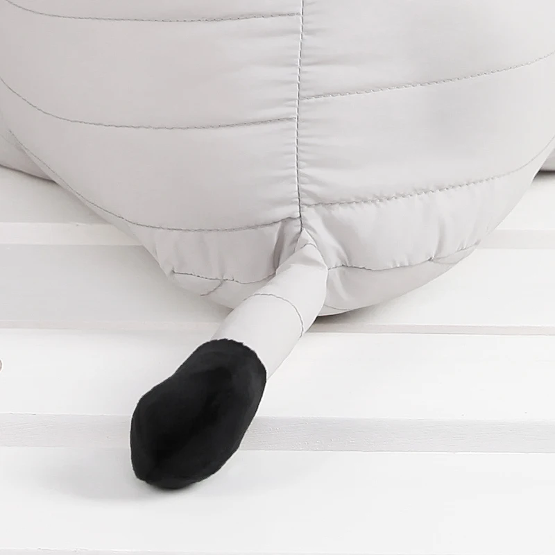 Dorimytrader Lovely 130cm Long Nose Animal Elephant Plush Toy Cute Soft Stuffed Animals Gray Elephants Doll for Kids Adults Decoration DY50055(13)