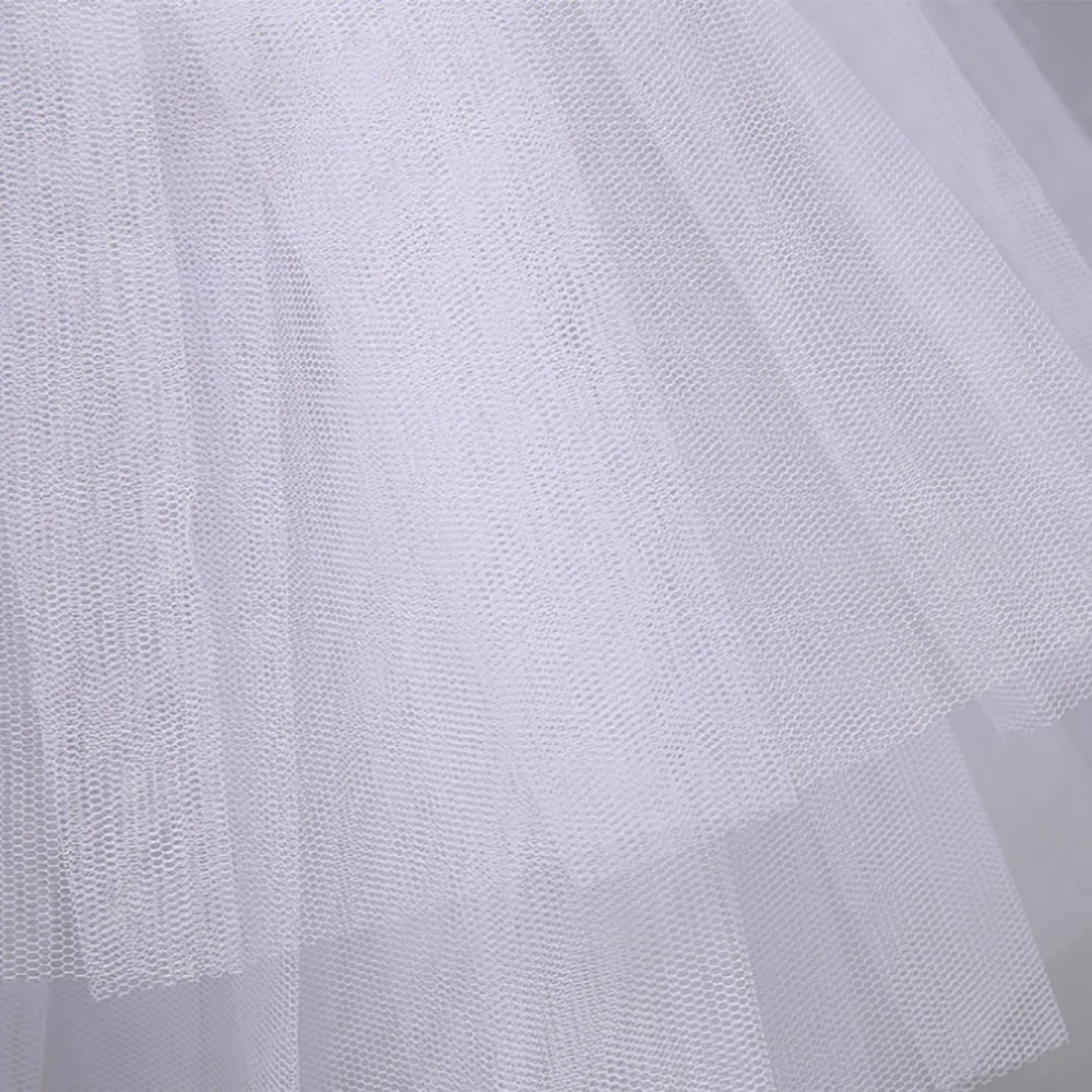 Анти платье с цветочным узором для девочек Нижняя юбка трапециевидной формы детские Свадебные аксессуары Vestido Underskirt эластичная кулиска на талии