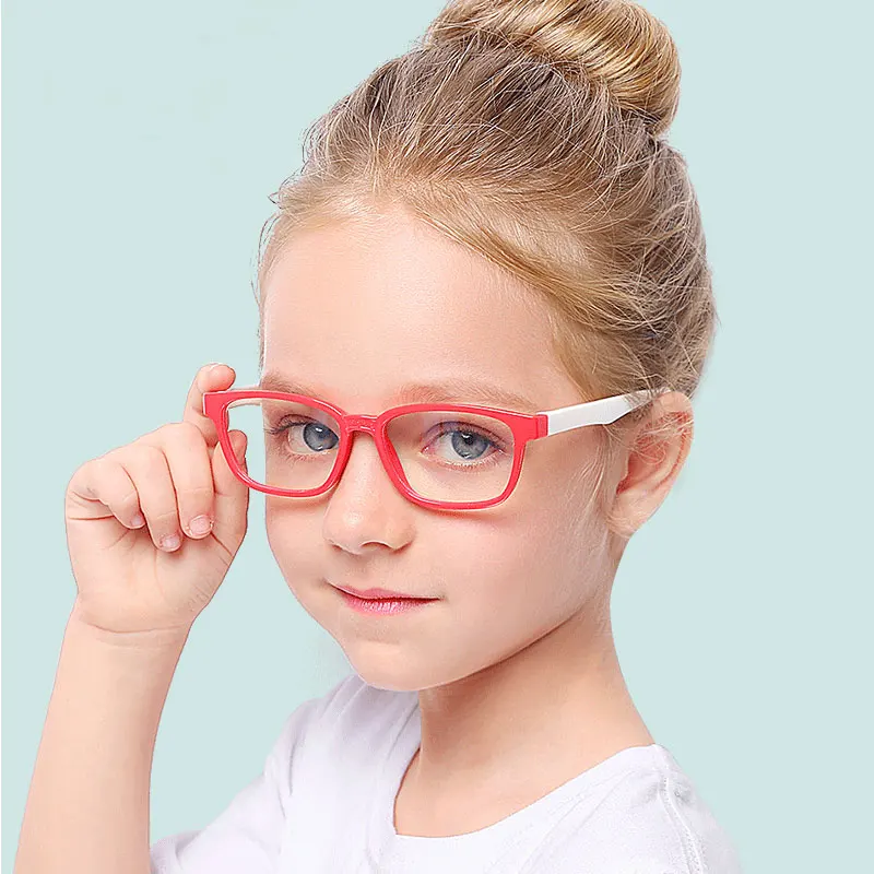 Vintage Blue Light Kids Glasses Optical Frame Children Boy Girls ...