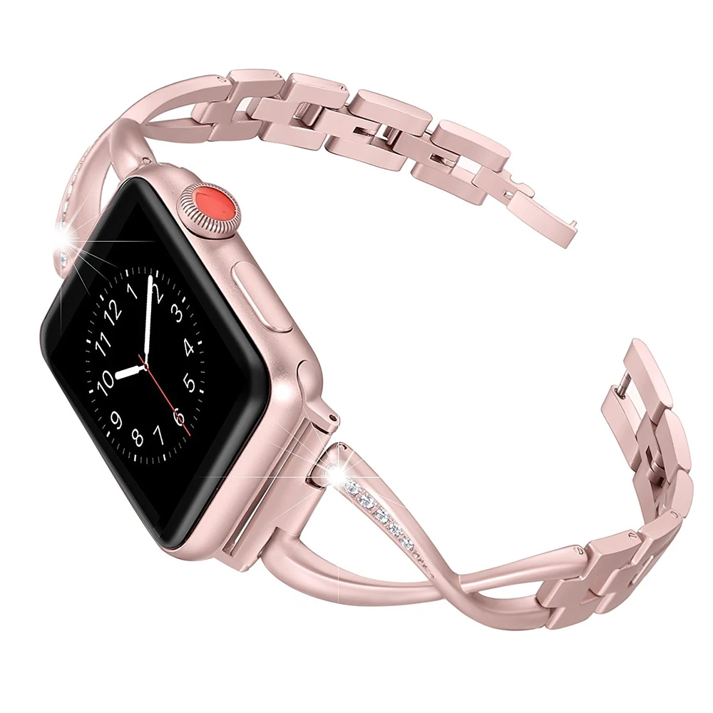 stainless steel strap for apple watch band 44mm/40mm/42mm/38mm iwatch series 4/3/2/1link ...