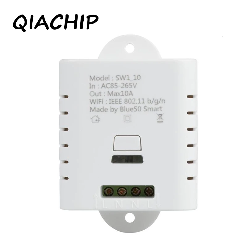 

QIACHIP Smart Wifi Switch Monitoring Temperature Humidity Wifi Smart Switch Home Automation Kit Works With Alexa Google Home