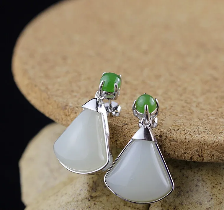 

Standard S925 Sterling Silver Handmade Inlay Earrings
