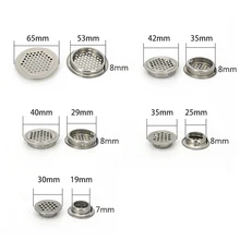 Новые вентиляционные отверстия из нержавеющей стали с круглым вентиляционным отверстием для кухонного шкафа для ванной комнаты NE