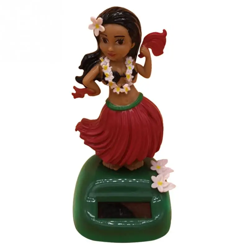 

Gift Solar Powered Swing Toy Environmental Dancing Car Decor Durable Hula Girl