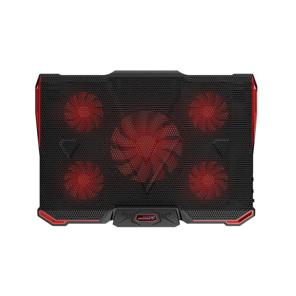 

USB Laptop Cooler Notebook Cooling Pad Five Fans Height Adjustable LED Light For 12 13 14 15 15.7 17inch Devices