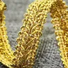 10 yards/lot  1.3cm Wide Gold and Silver Line Fabric Centipede Lace Trim Clothing Textiles Curved Edge Sew Webbing ► Photo 1/3