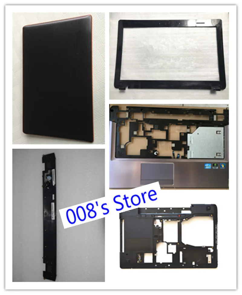 

New Laptop LCD Top Back/Front Bezel/Bottom Base Case Cover For Lenovo Y570 Y570P Y570N Keyboard Switch Board Layering 31049885