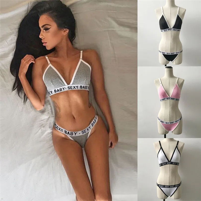 

Women Girls Sexy Push Up Bandage Sports Underwear Set Bra Pants Spandex Solid fitness Sports Bra 2019 new Yoga Bra #3j15
