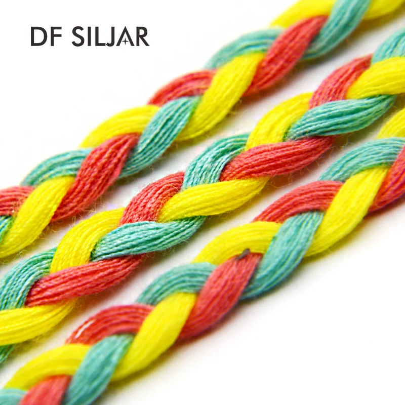 Colored Waxed Cotton Cord Braided Cords For Necklace Bracelet Jewelry