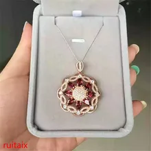 KJJEAXCMY boutique jewels 925 pure silver round natural garnet necklace inlaid with ornaments chain. kjjeaxcmy boutique jewels 925 sterling silver inlaid with blue topaz ring pendant earrings necklace with silver gold color