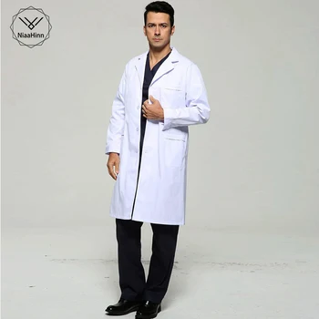 

Medical clothing women and men Medical gown Lab coat White coat Clothes for doctors Summer and Spring doctor costume women