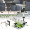 Mini Table de travail multifonctionnelle 2 axes Mini précision multi-fonction Table fraiseuse banc étau de forage ► Photo 3/6