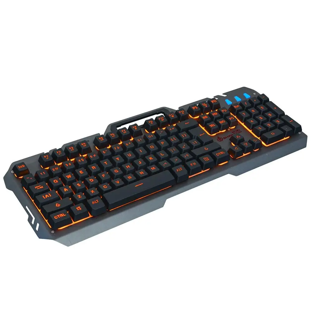 

Teclado Gamer T21 Rainbow Backlight Wired Gaming Keyboard 104 Keys Touch Wired Luminous USB Mechanical Keyboard With a Groove