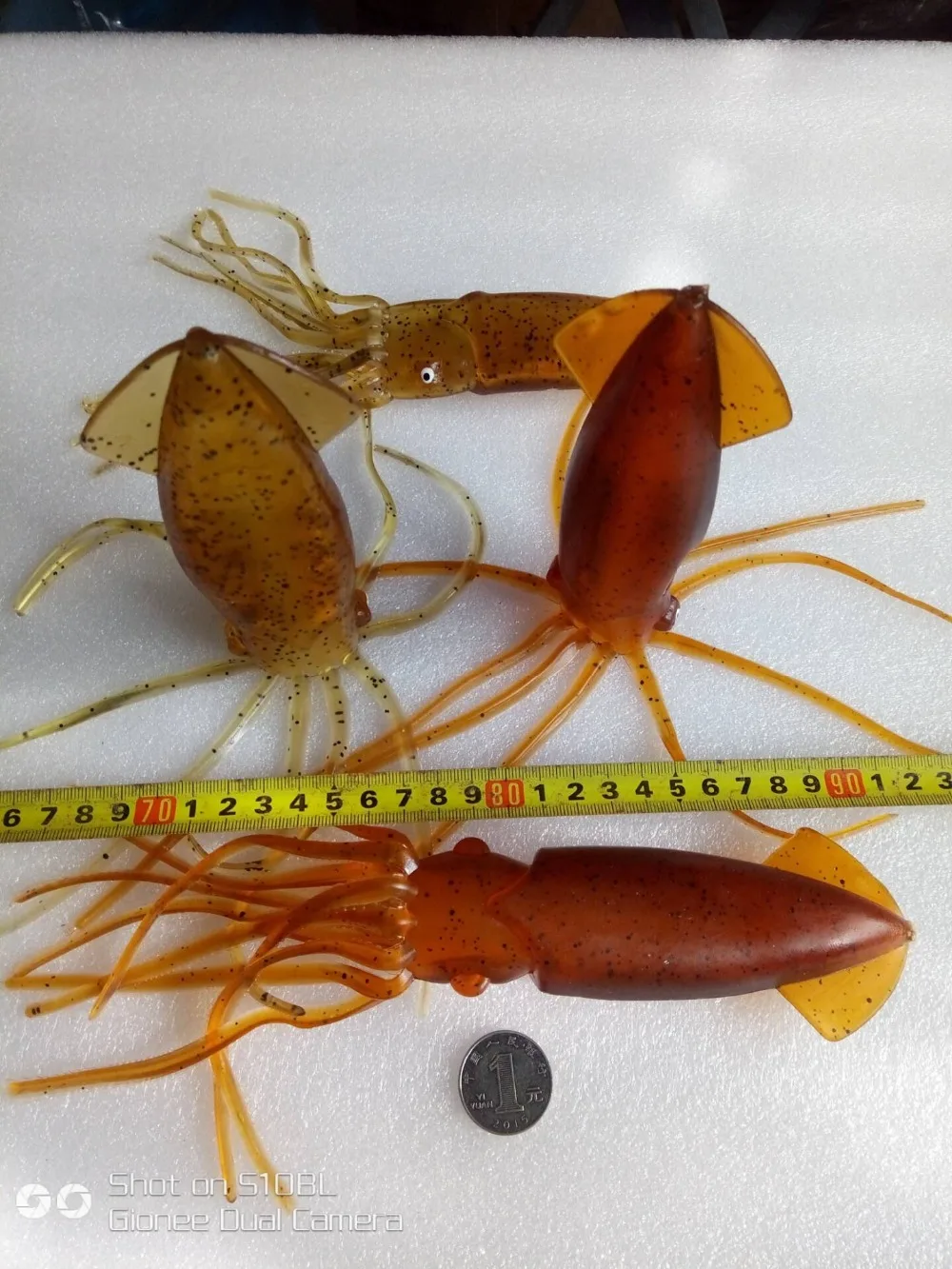 MR OCTOPUS 4 шт. брызговая приманка рыболовная для кальмара Мягкая вес 25 см 36 г юбка.