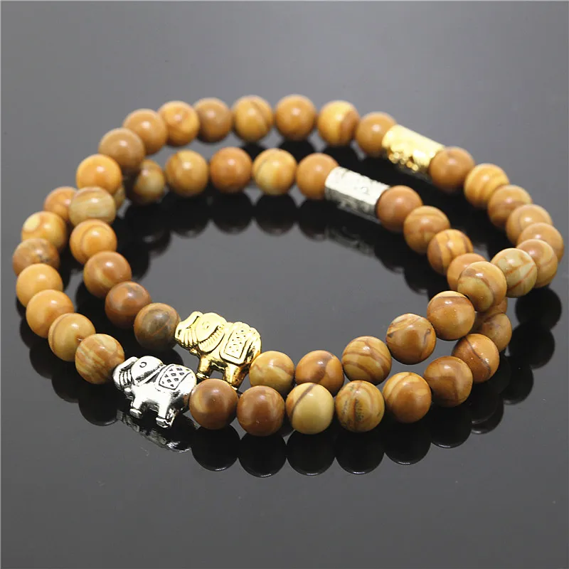 2 шт. 925 пробы слон с очаровательными драгоценными камнями кулон в виде дерева вен