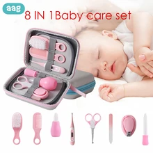 AAG 8 шт./компл. детский набор для ухода за ногтями Новорожденные ножницы для ногтей Триммер кусачки детская капельница лекарство Фидер термометр на присоске набор 10