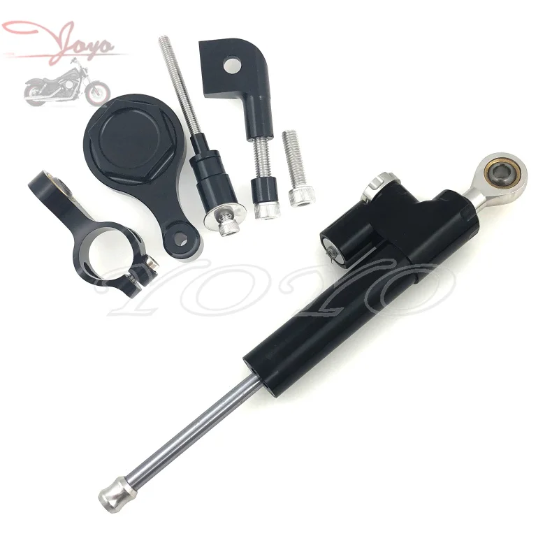 Steering Damper Stabilizer Bracket Mount Kit For Yamaha YZF YZF R6 2006