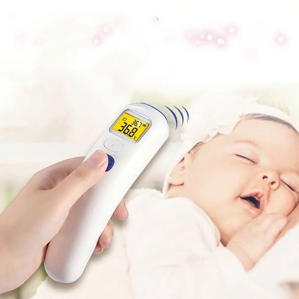 

New LCD Digital Non-contact IR Infrared Thermometer Baby Care Forehead Surface Body Temperature Meter Multifunction