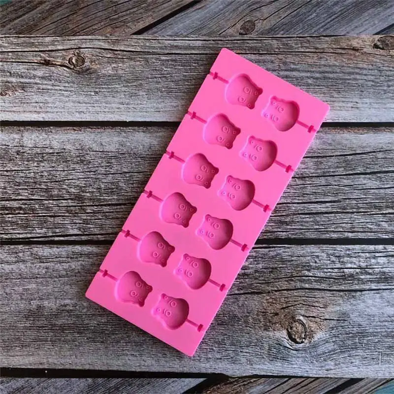 DIY 12 полости силиконовые формы для шоколада леденцы конфеты формы мультфильм дизайн Свадебная вечеринка украшения - Цвет: 4