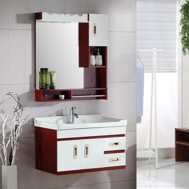 Oak Bathroom Cabinet Combination Of Simple Modern Toilet Washbasin Oak Bathroom Cabinet Combination Of Simple Modern Toilet Washbasin Cabinets Vanities Pvc Small