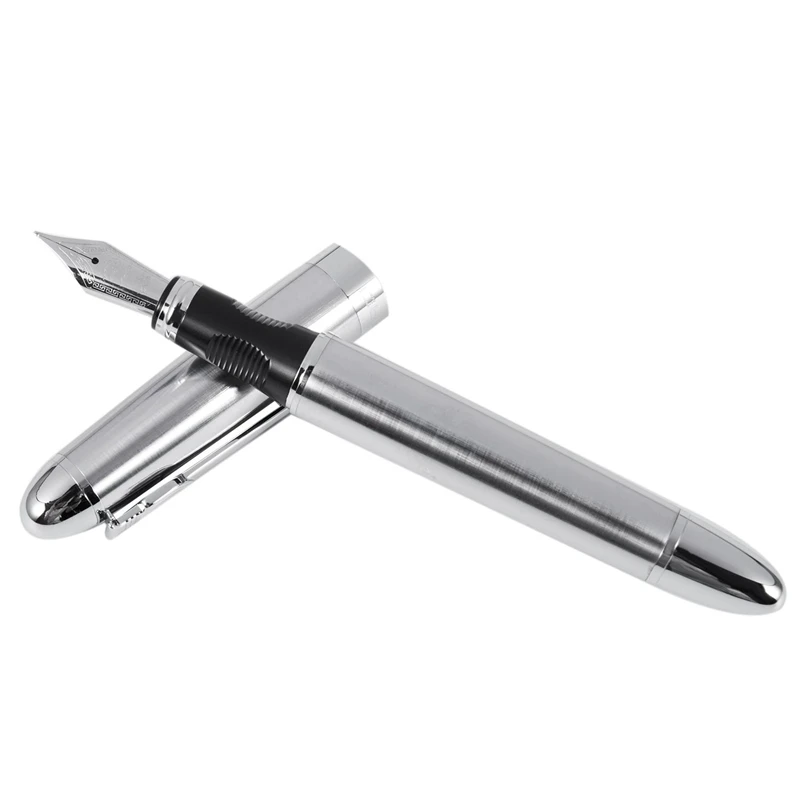 

Jinhao 450-A fountain pen iridiumstudents 0.5mm nib rollerball pen roller pen, Silver