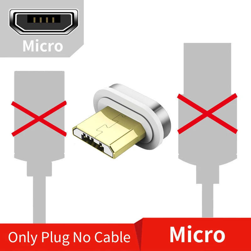 MOSIRUI Магнитный кабель для передачи данных для мобильного телефона Micro USB кабель 3A Быстрая зарядка 1 м Android type C для Apple huawei xiaomi samsung oppo - Цвет: only Micro plug