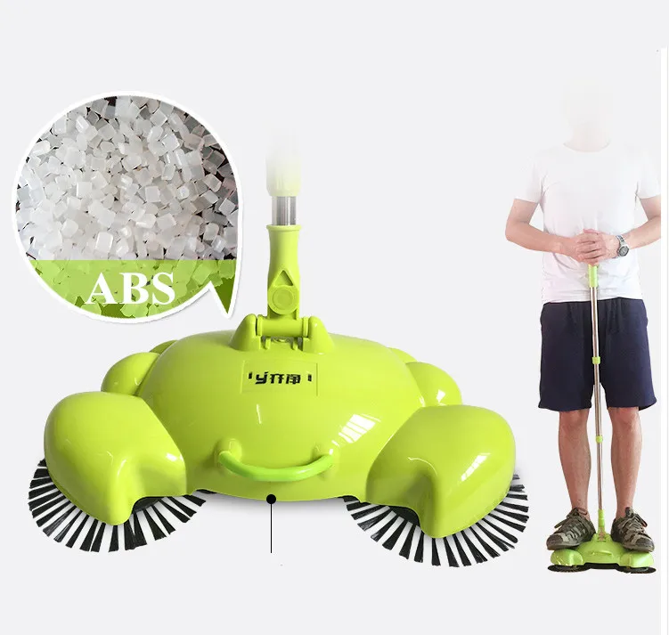 Portable 360 Rotate Sweeper Broom Vacuum Cleaner Push Automatic