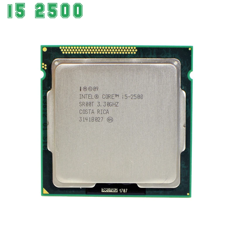 Процессор Intel Core i5 2500 3 ГГц 6M 5.0gt/s SR00T четырехъядерный процессор для настольных
