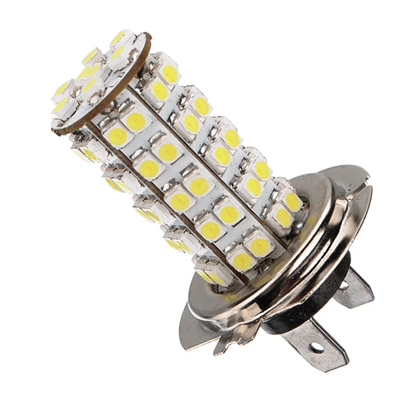 

Xenon Car Auto H7 LED Bulb 68leds SMD3528 Head Light Fog Daytime Lamp Vehicle 12V Fog Lights Parking Lamp Bulb White 6000K