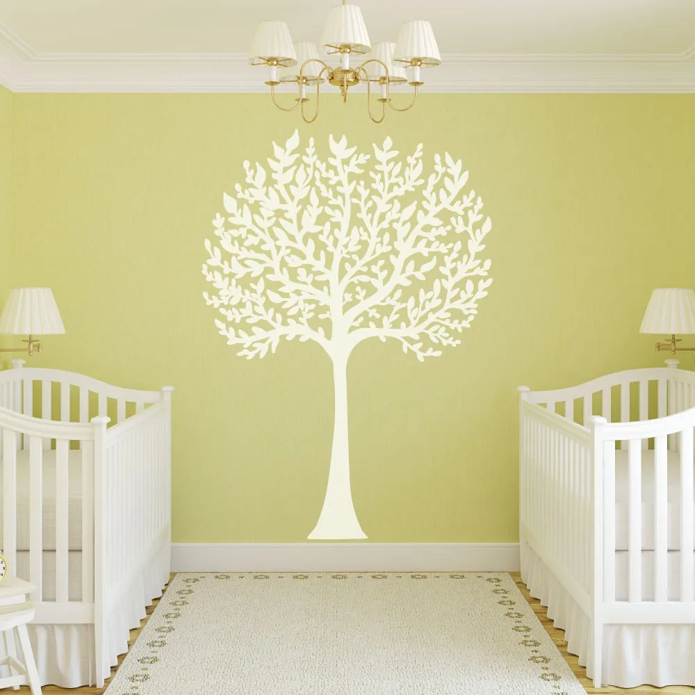 Large White Tree Branches Wall Decal Stickers For Kids Room Baby