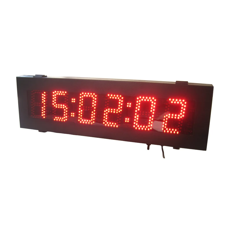 Открытый 5 дюймов 6 цифр красный цвет часы и подсчет(HOT6-5R