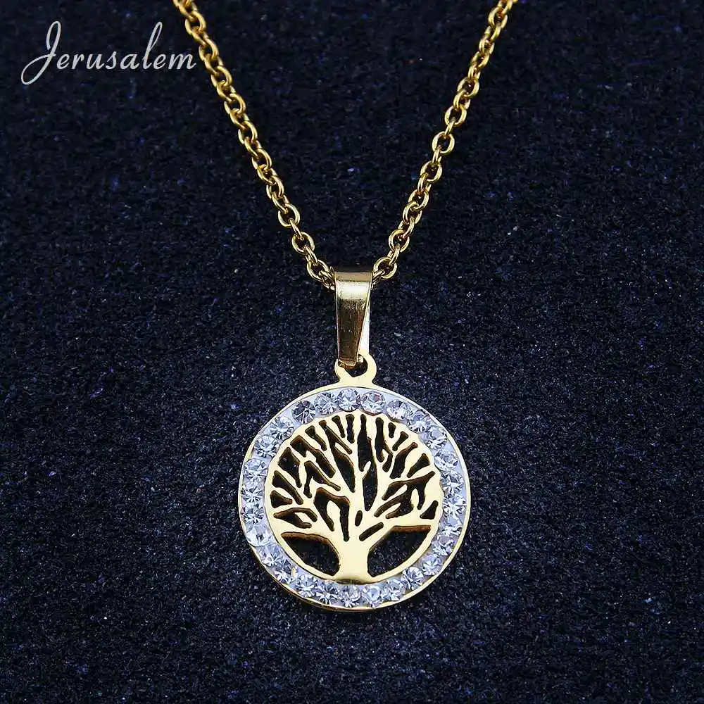 Женское ожерелье с подвеской Дерево жизни|tree of life necklace|tree lifestainless steel necklace chain |
