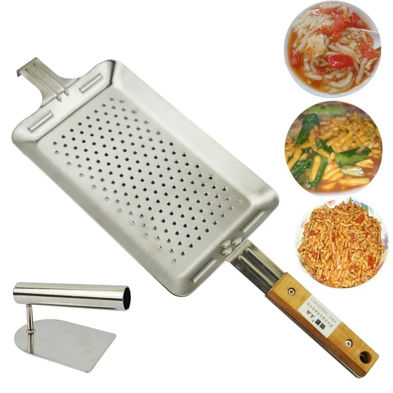  Restaurant And Home Manual Noodle Pasta Maker Stainless Steel Orzo Spatzle Tool DIY Spaghetti Noodl - 33002778747