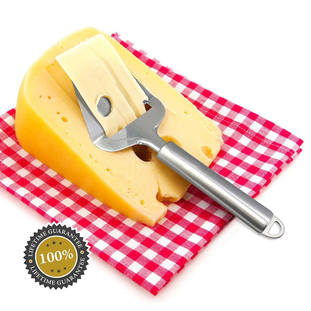 

hot practical Stainless Steel Cheese Plane Slicer Grater Cutter Cut Slice Knife Knive Butter Utensil with Handle Kitchen Tools