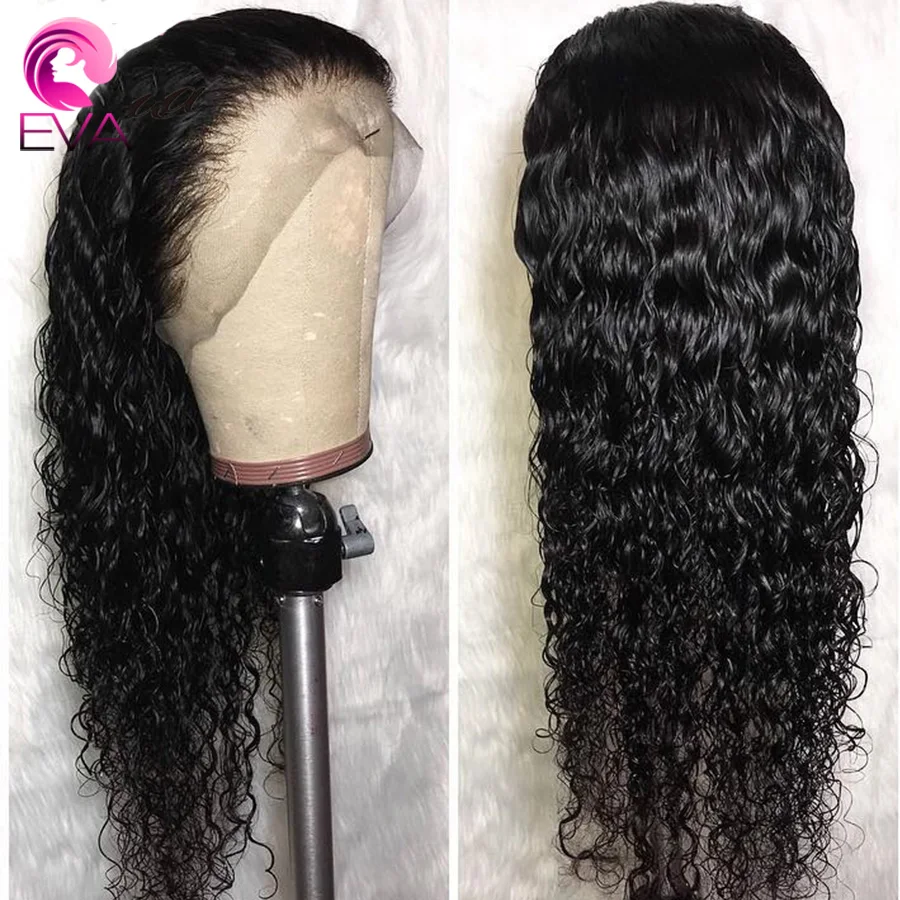 

13x6 150% Density Water Wave Brazilian Remy Hair Wigs With Baby Hair Lace Front Human Hair Wigs For Women Pre Plucked Eva Hair