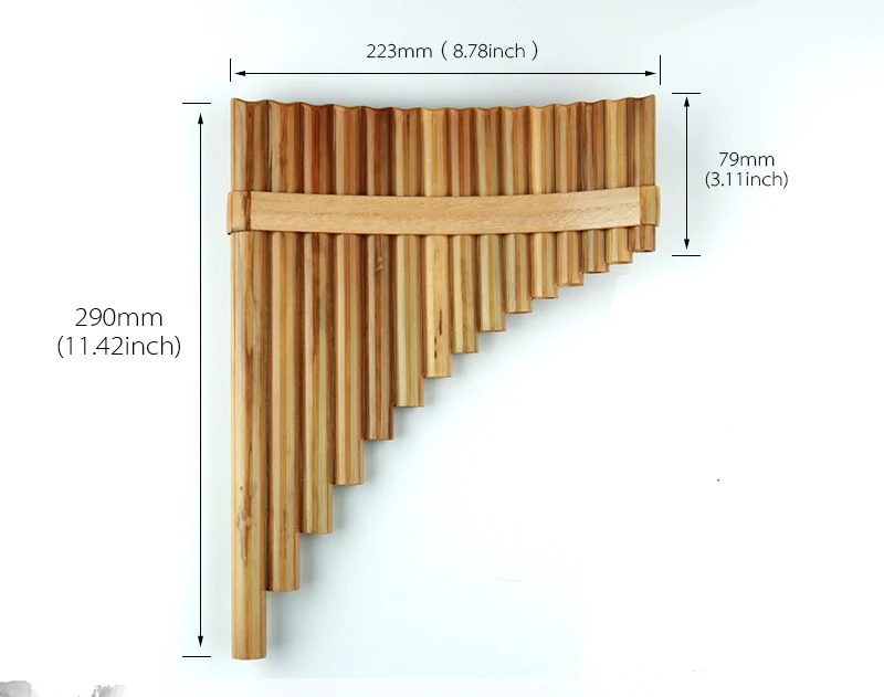 15 труб Pan флейта G ключ китайские Музыкальные инструменты цвет КОРИЧНЕВЫЙ традиционный духовой инструмент ручной работы Pan трубы