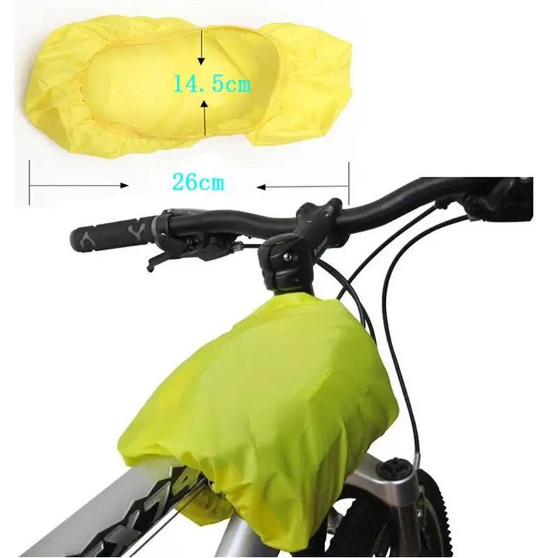 Водонепроницаемый велосипед сиденье пакет Передняя труба сумка седло Паньер задний дождь желтый чехол