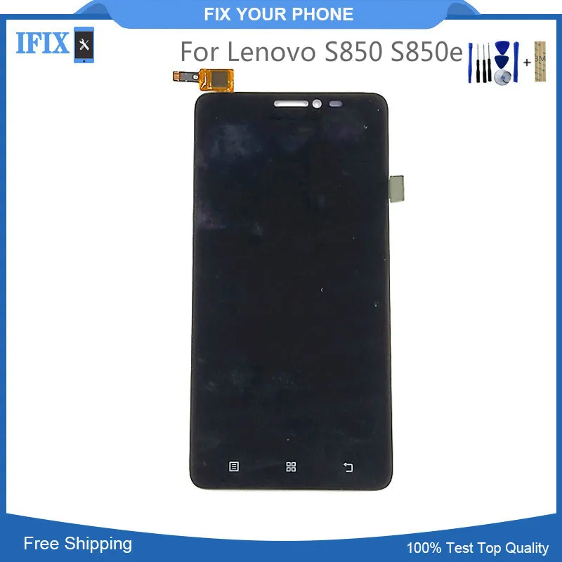 For Lenovo S850 S850e LCD Display Touch Screen Digitizer Assembly Replacement Repair Parts With Free Tools Individual Package | Мобильные