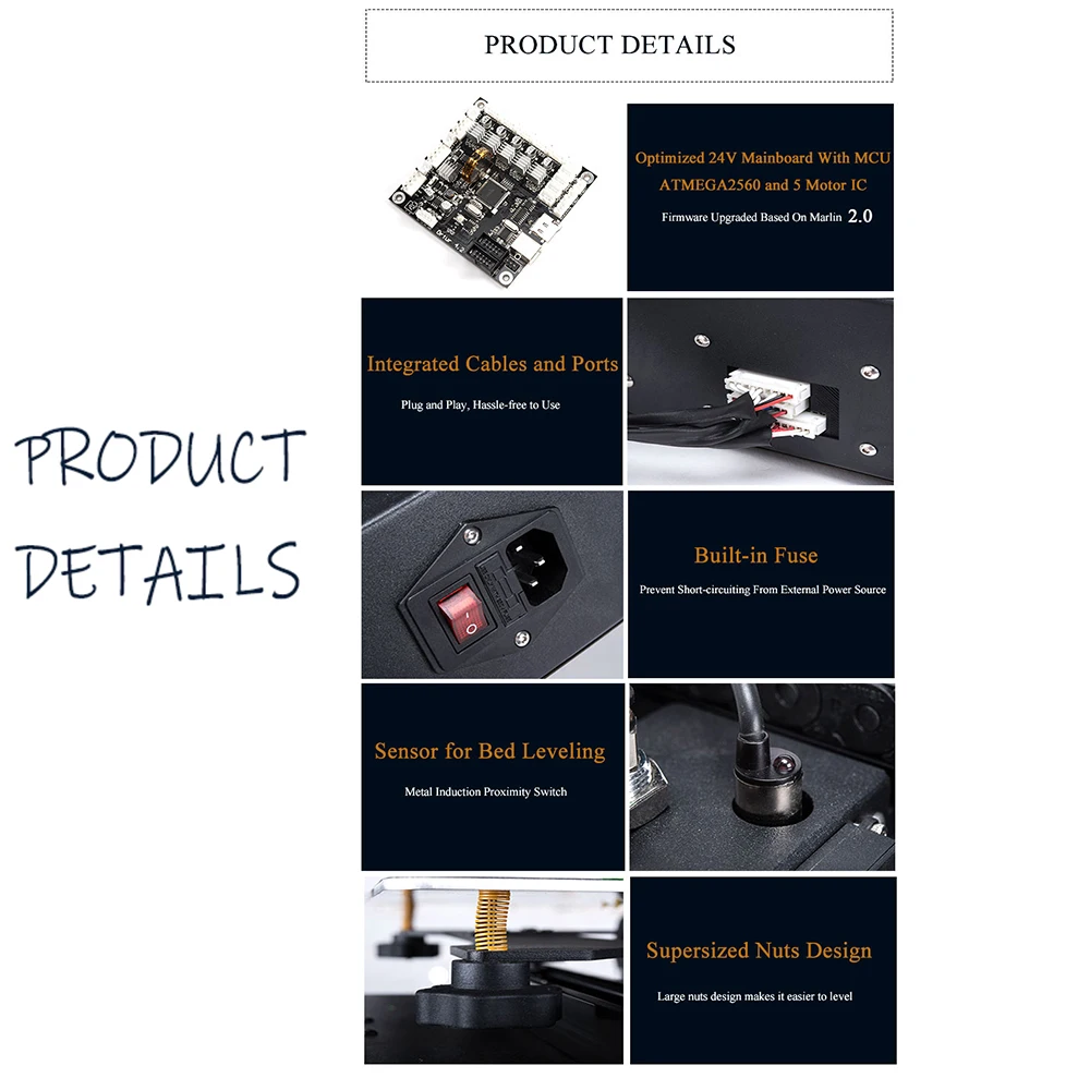 Ortur Factory Ortur4 температурная защита 3d Drucker полностью металлическая конструкция Анти