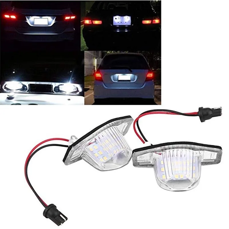 2х Бесплатная ошибка 18 1210 SMD светодиодные номерные знаки для Honda CR V подходит FR Jazz