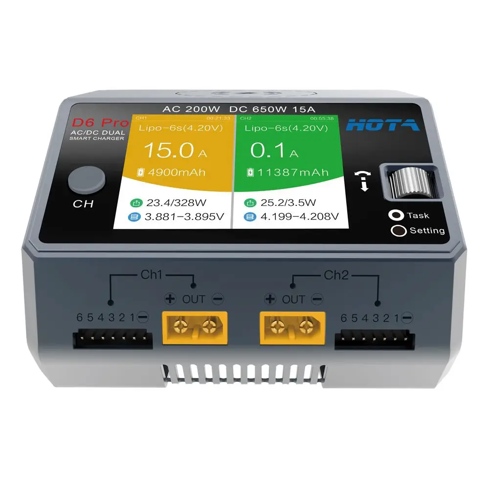 HOTA D6 PRO 650W 28A AC/DC Dual Channel Wireless