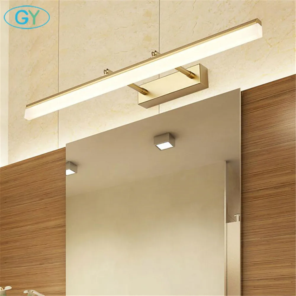 Indoor LED Bathroom mirror lights, Wall Mounted Modern LED Wall Lamps for Home ,gold black picture lighting lampara makeup luz