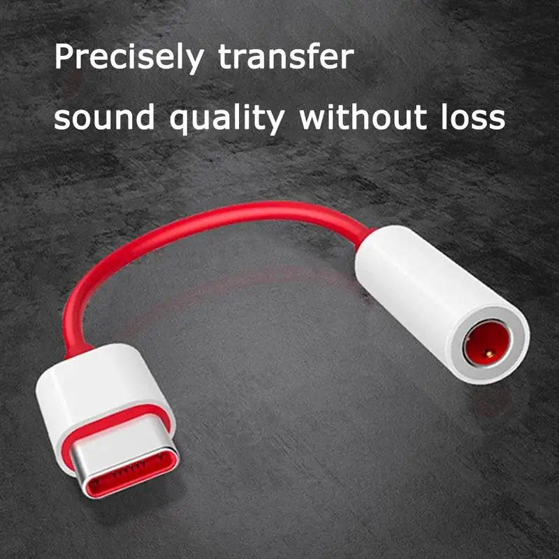 

Earphone Adapter For Oneplus 6T Type C To 3.5mm Headphone Jack Adapter Aux Audio USB Type C Music Converter Cable