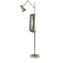 170 см Высота бронзирующий торшер с краской мольберт/металлический мраморный основание/Золотой корпус 8,6 кг