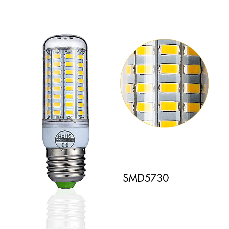 E27 светодиодный светильник E14 светодиодный лампы SMD5730 220 V Кукуруза лампы 24 36 48 56 69 72 светодиодная люстра светодиодный светильник для украшения дома ампулы