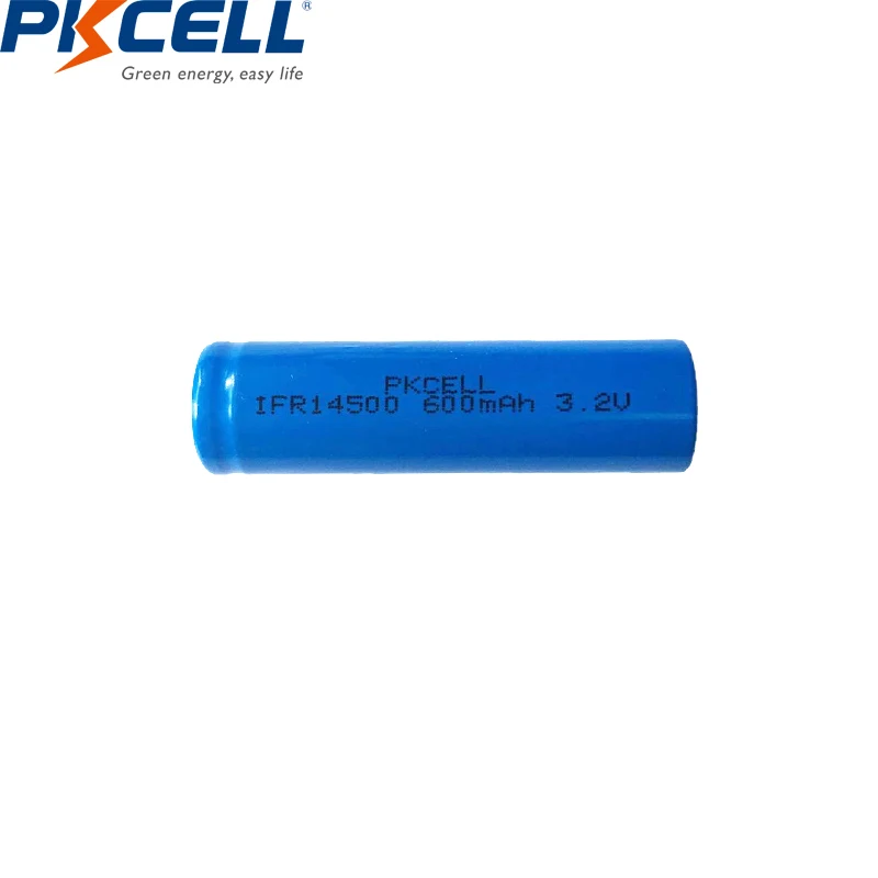 4 шт./лот PKCELL IFR14500 14500 600mAh AA 3,2 V литий-железо фосфат мощность заряжаемые Аккумуляторы для электробритвы
