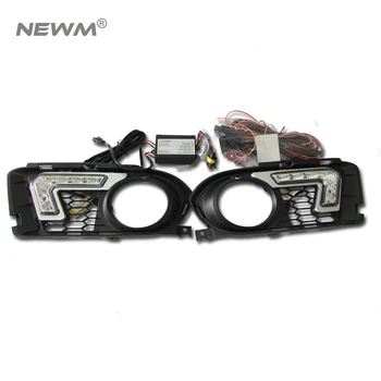

LED Car Daytime Running Light Kit 12V 6W*2 Cr ee High power for BMW E92 Coupe/ E93 Convertible DRL Daylight Lamp with Turn Light