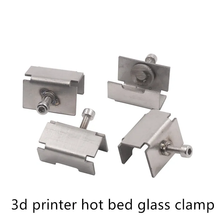 3D ملحقات الطابعة طبق من الزجاج من التدفئة السرير المشبك كليب الثابتة 4 قطعة 3D ملحقات الطابعة طبق من الزجاج من التدفئة السرير المشبك كليب الثابتة 4 قطعة
