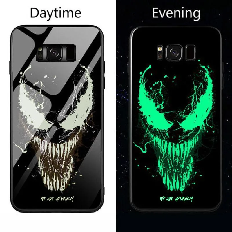 Светящийся стеклянный чехол s для samsung Galaxy S9 S9 plus Противоударная задняя крышка для samsung Galaxy S8 S8 Plus чехол из закаленного стекла для телефона - Цвет: 011