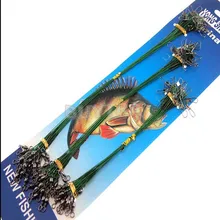 72 шт., зеленая рыболовная приманка из нержавеющей стали, рыболовное грузило с анти-укусом, рыболовная снасть, приманка, проволока 15 см, 23 см, 30 см, длина